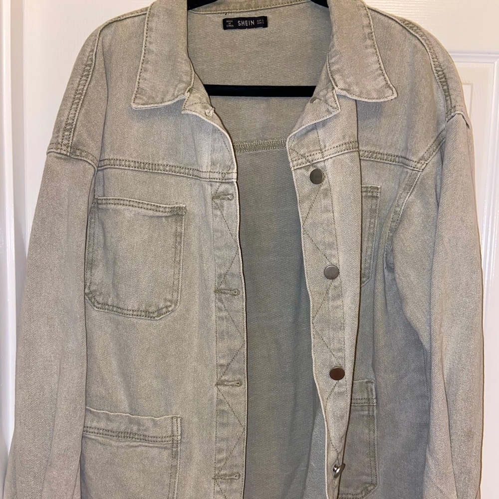Sage Green jean jacket